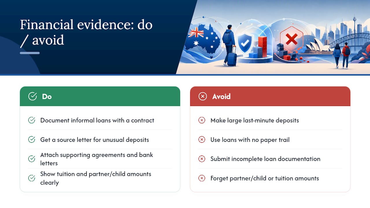 What Financial Evidence Mistakes Trigger Delays or Refusals? — overview diagram