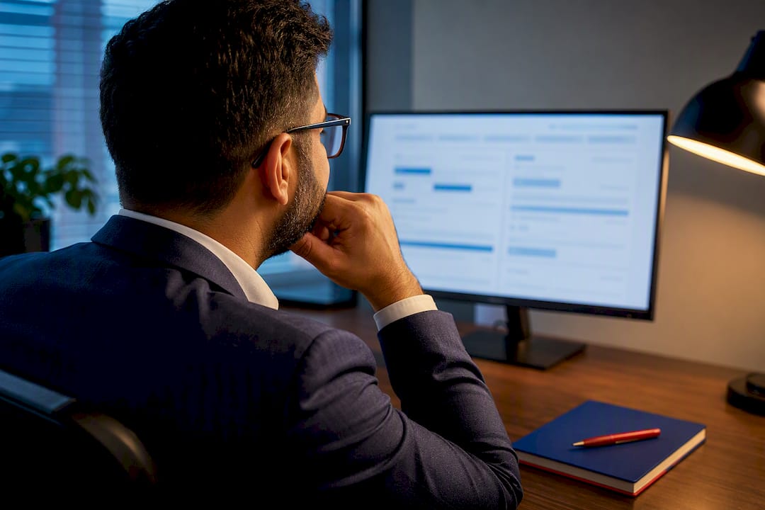 Adviser reviewing SkillSelect EOI portal