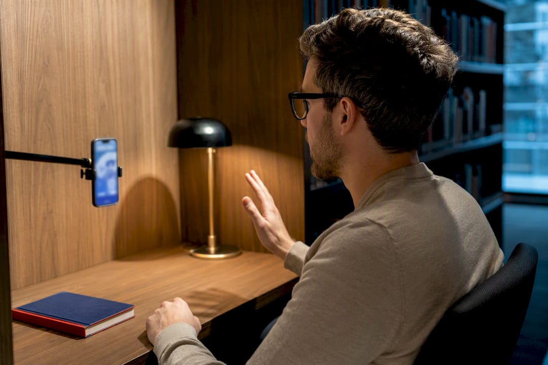 Applicant testing remote witnessing video call