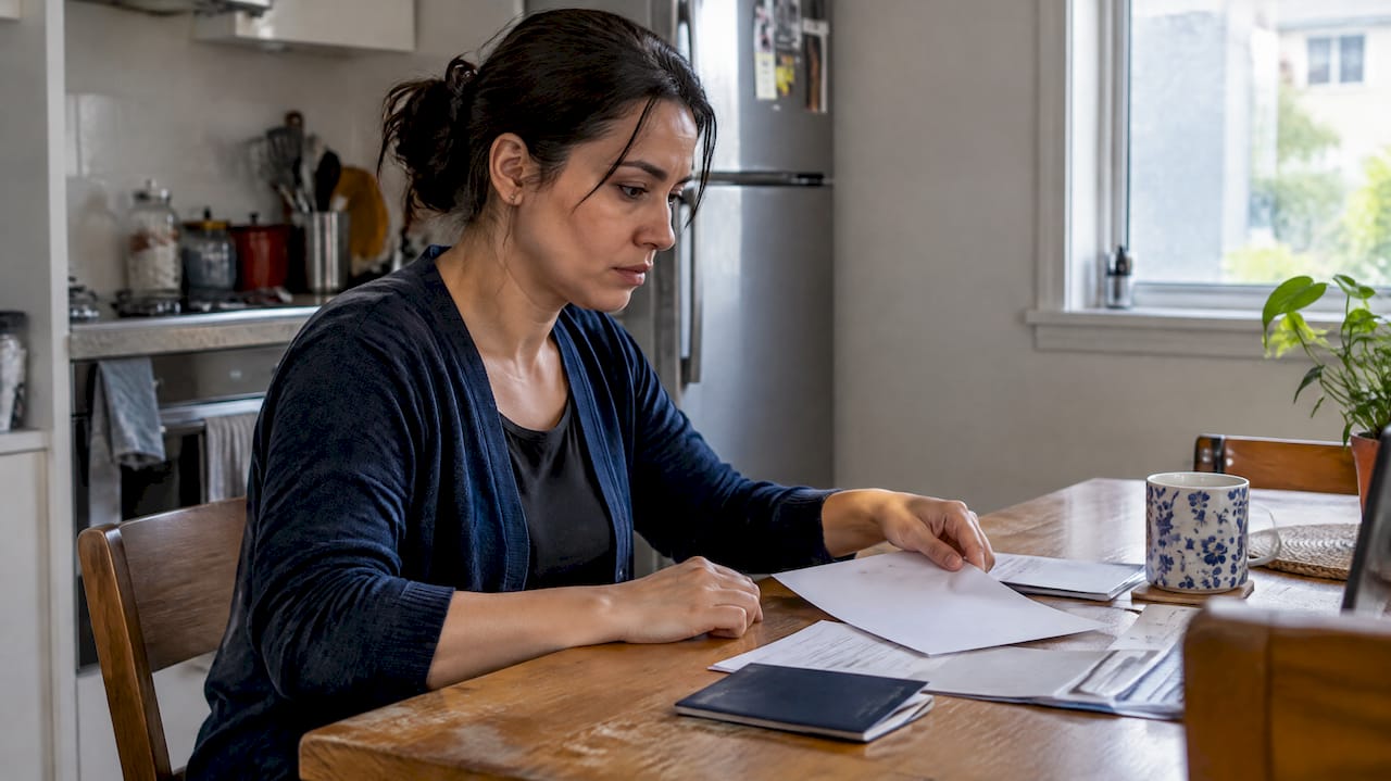 Applicant reviewing an Australian visa refusal