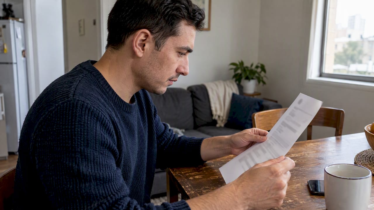 Applicant checking an Australian visa grant notice