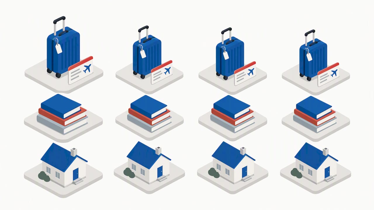 Expense groups repeated for student and dependants